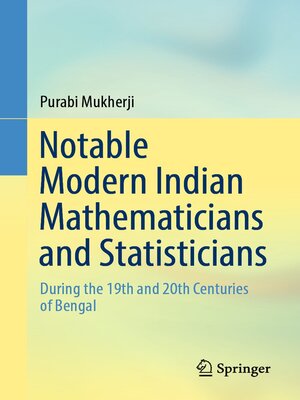cover image of Notable Modern Indian Mathematicians and Statisticians